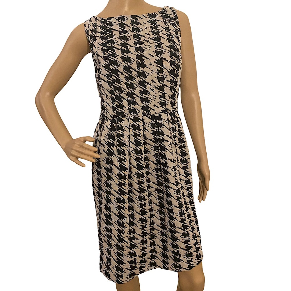 MAX & CLEO  | HOUNDSTOOTH DRESS W/ POCKETS  SZ 10